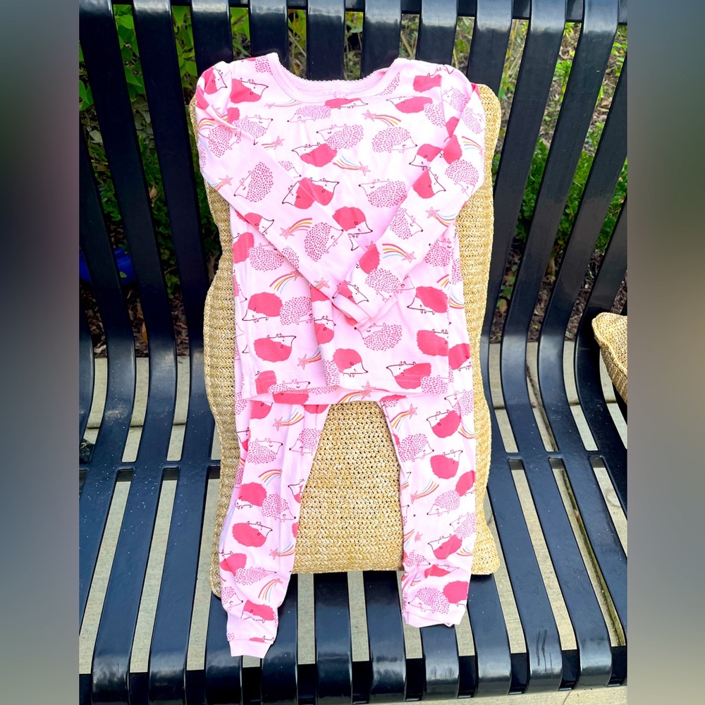 3T Carter’s Long sleeved pink Hedgehog pajamas. Like new. Never worn